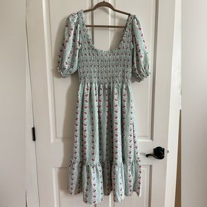 Hill House - Louisa Nap Dress - Size M - Trailing Vines